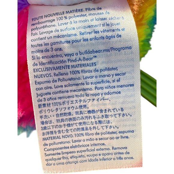 BABW Let's Hang Rainbow Tie Die Sloth Plush Stuffed Security Support Pet Toy - Picture 13 of 16